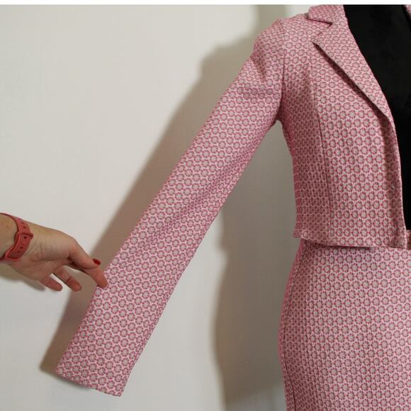 SHOW ME YOUR MUMU Pink Floral Blazer Skirt 2pc Set, Size Medium - Picture 10 of 16